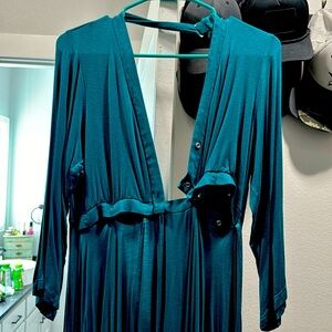 Teal Labor/Maternity Gown